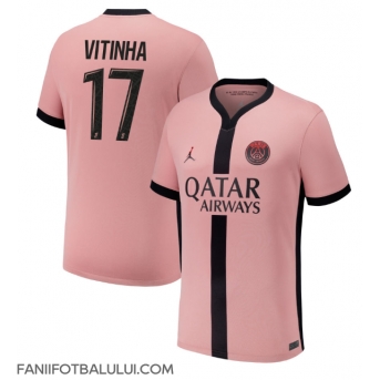 Paris Saint-Germain Vitinha #17 Tricou Fotbal Replică 2024-25 Barbati Treilea